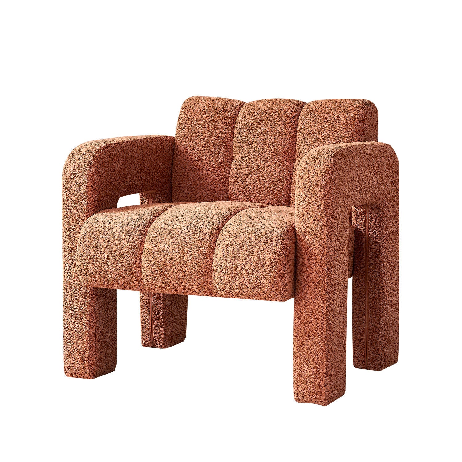 31.10 Wide Boucle Upholstered Accent Chair