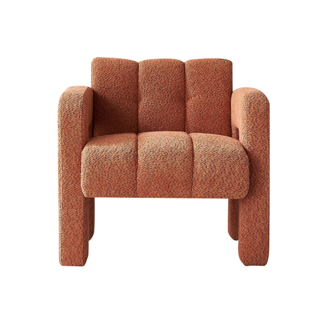 31.10 Wide Boucle Upholstered Accent Chair