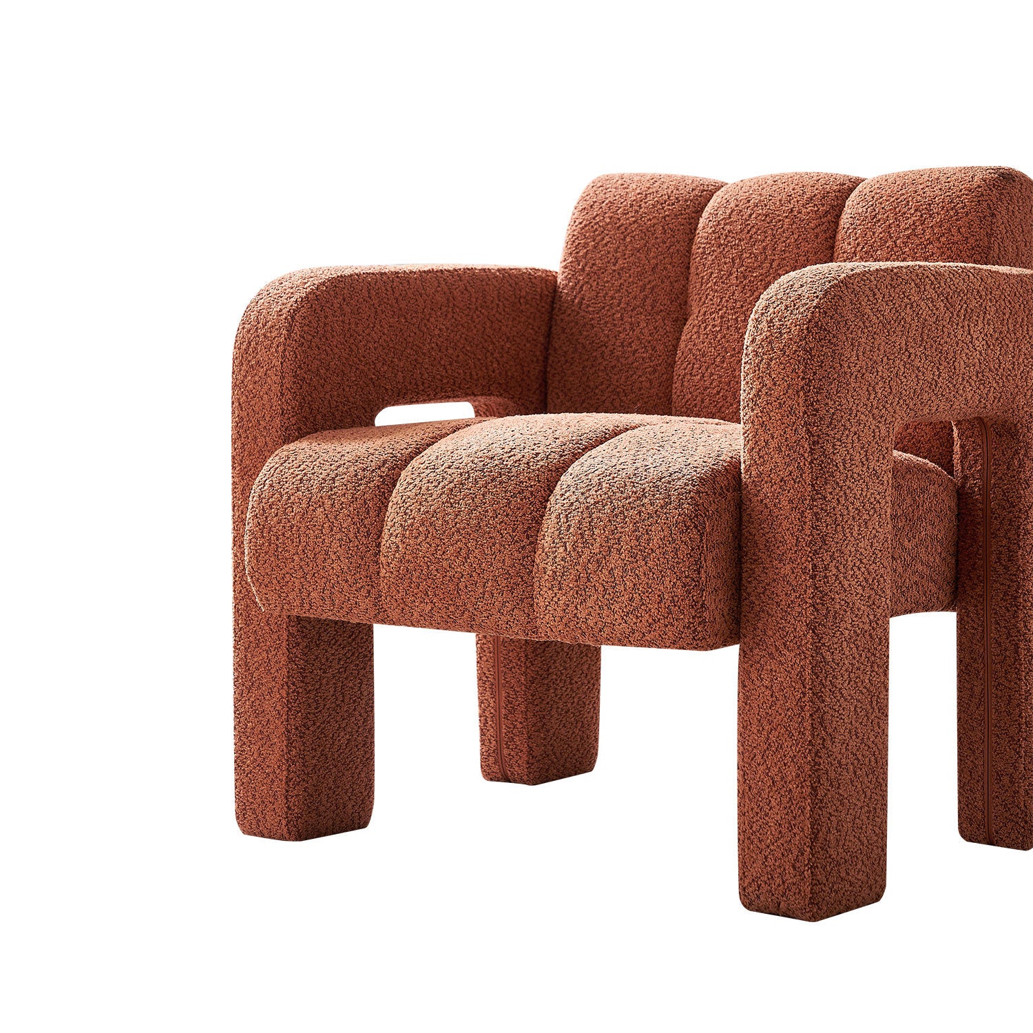 31.10 Wide Boucle Upholstered Accent Chair