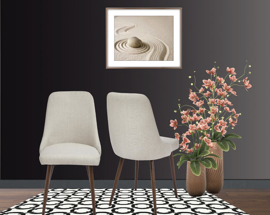 Oslo Modern Upholstery Side Dining Chair Set of 2, Beige