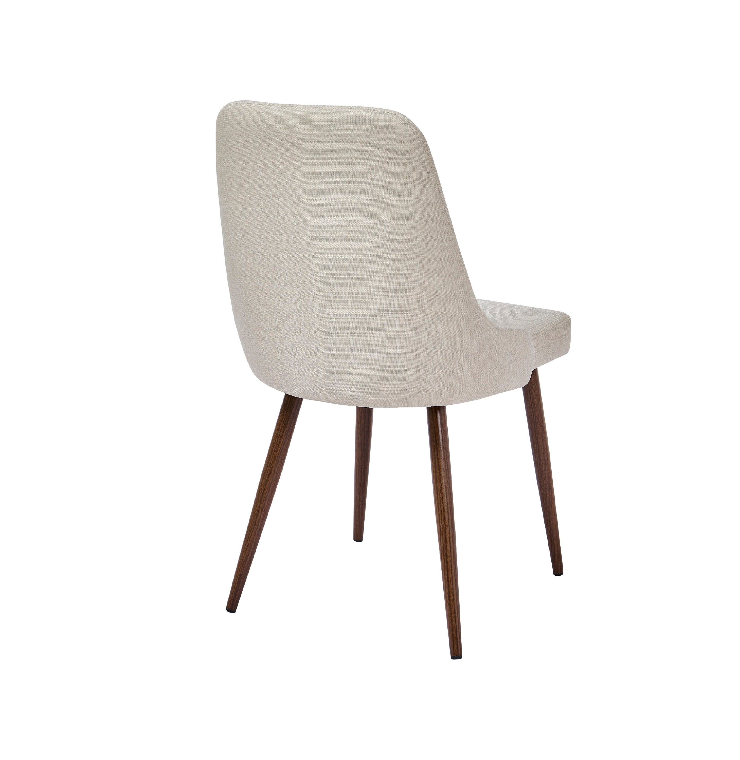 Oslo Modern Upholstery Side Dining Chair Set of 2, Beige