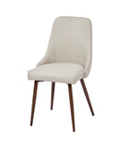 Oslo Modern Upholstery Side Dining Chair Set of 2, Beige