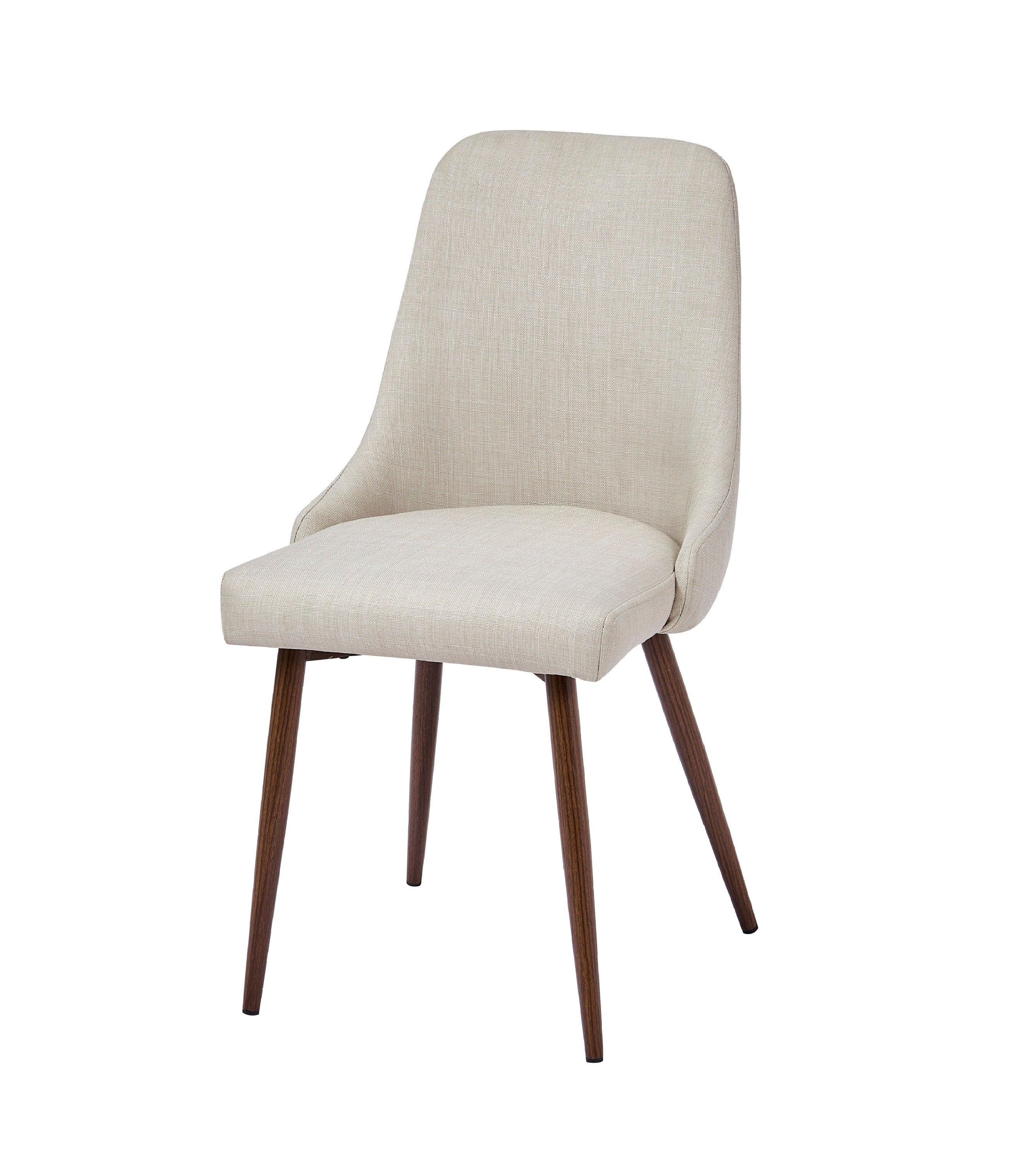 Oslo Modern Upholstery Side Dining Chair Set of 2, Beige