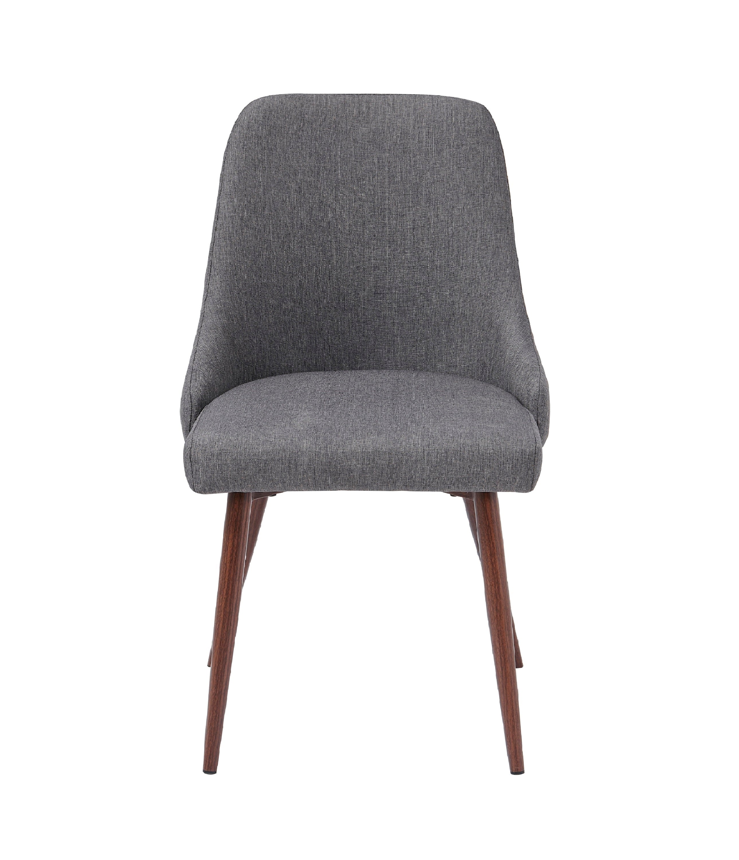 Oslo Modern Upholstery Side Dining Chair Set of 2, Grey
