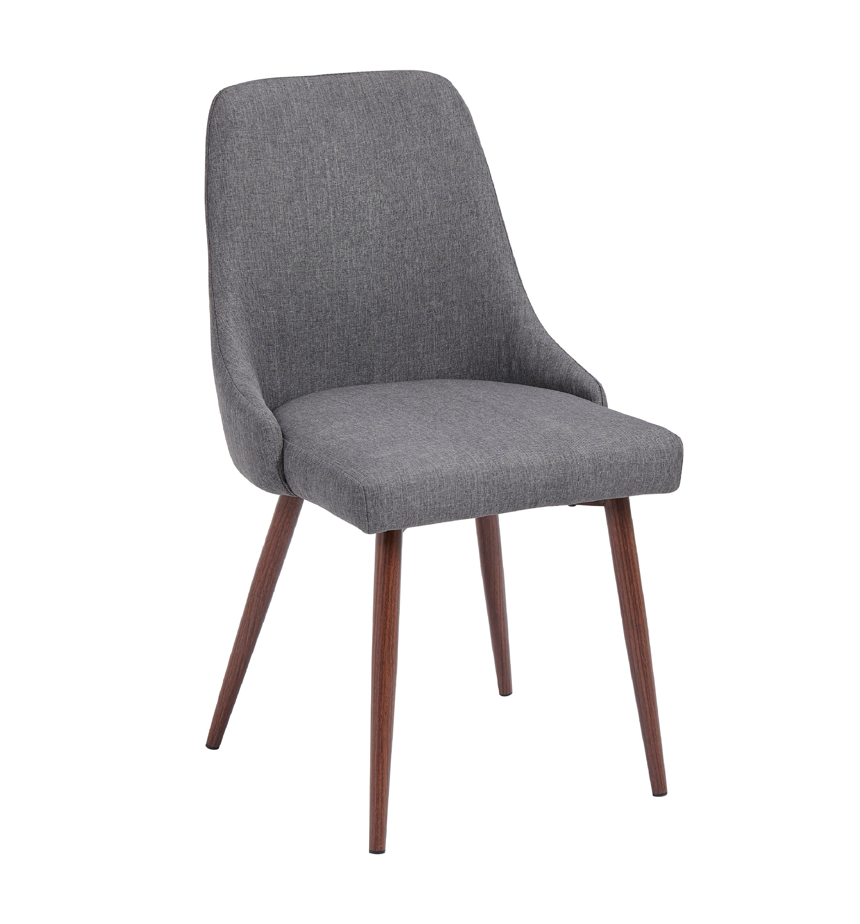 Oslo Modern Upholstery Side Dining Chair Set of 2, Grey