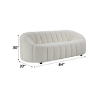 Osmash White Teddy Sherpa Sofa
