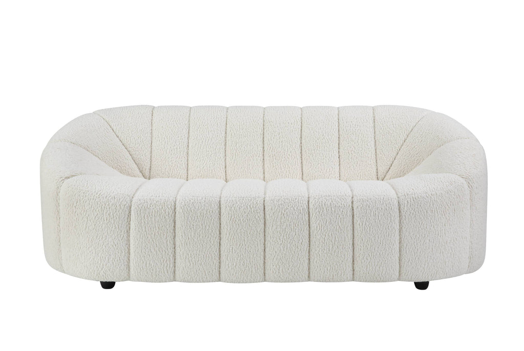 Osmash White Teddy Sherpa Sofa