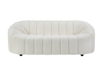 Osmash White Teddy Sherpa Sofa