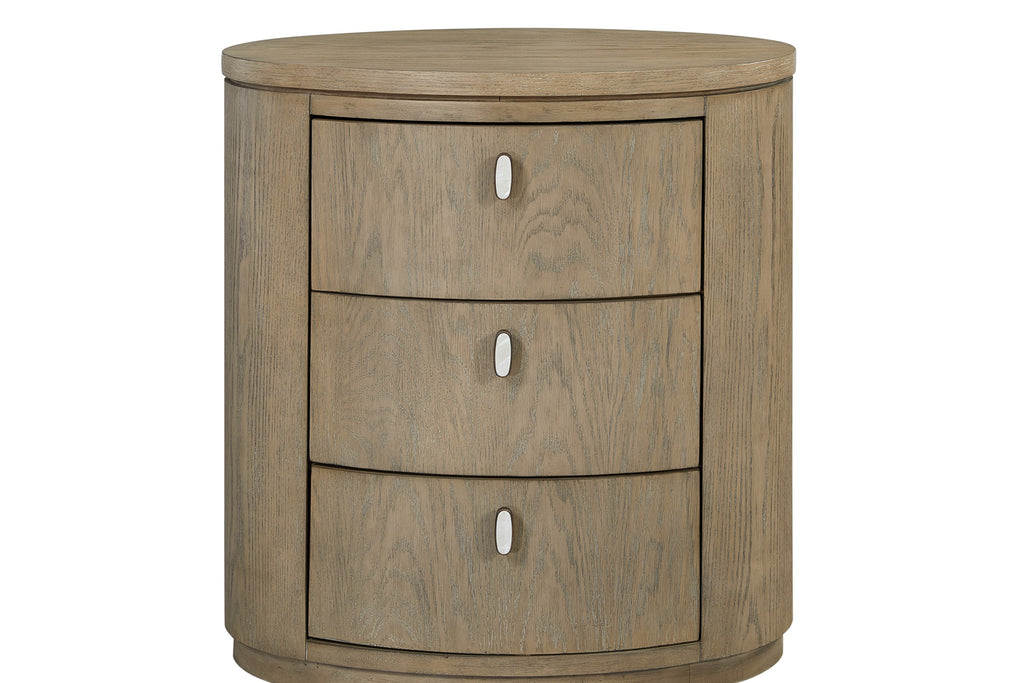 Oval Nightstand - Toffee Nightstands