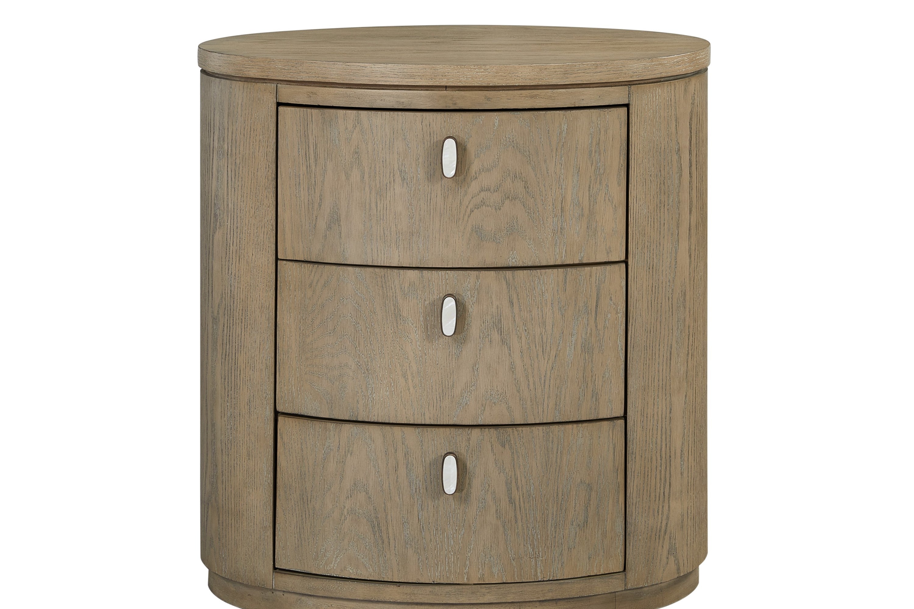 Oval Nightstand - Toffee Nightstands