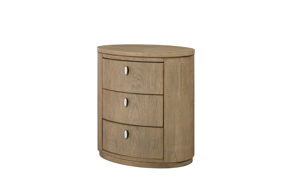 Oval Nightstand - Toffee Nightstands