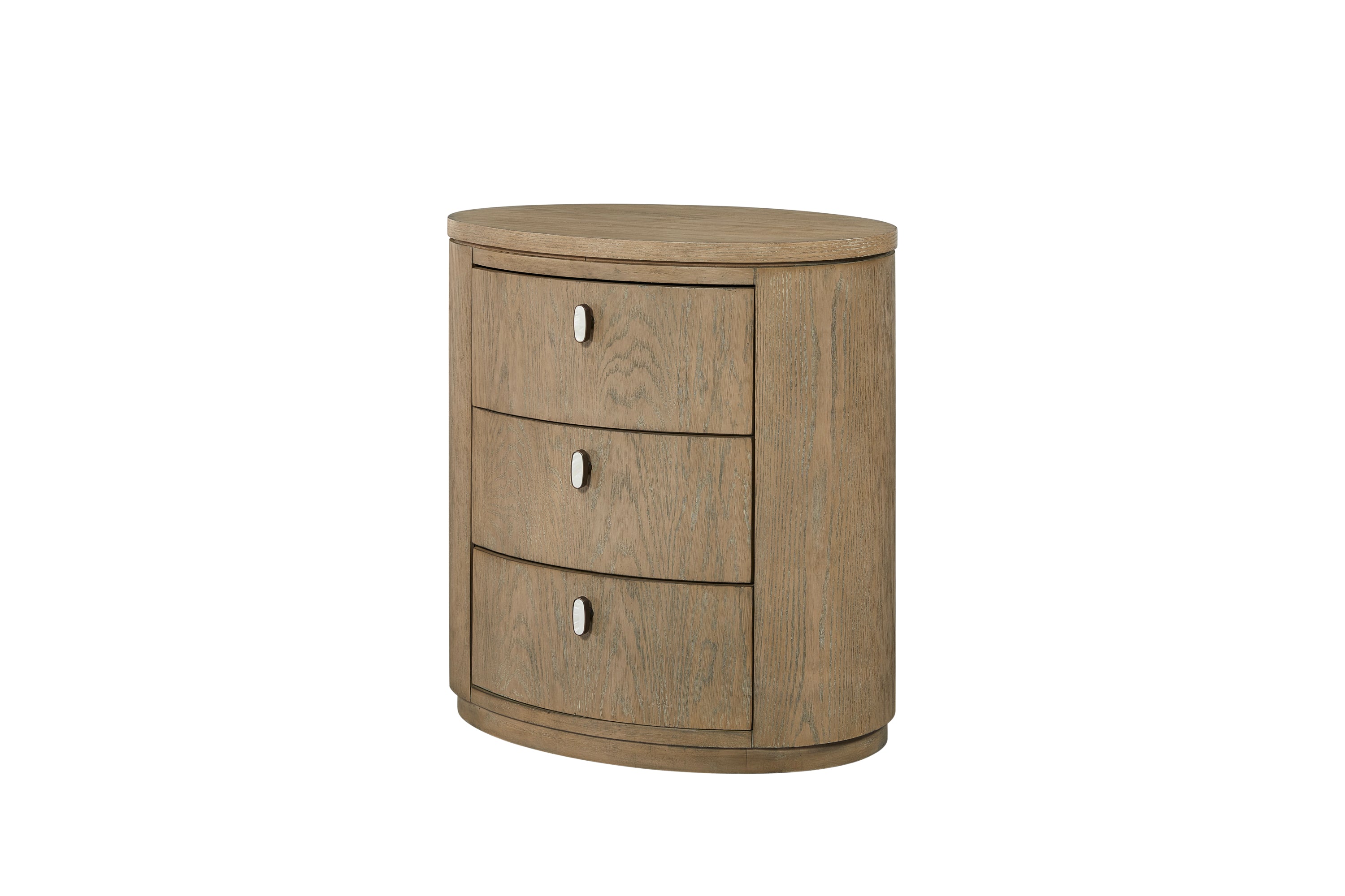 Oval Nightstand - Toffee Nightstands
