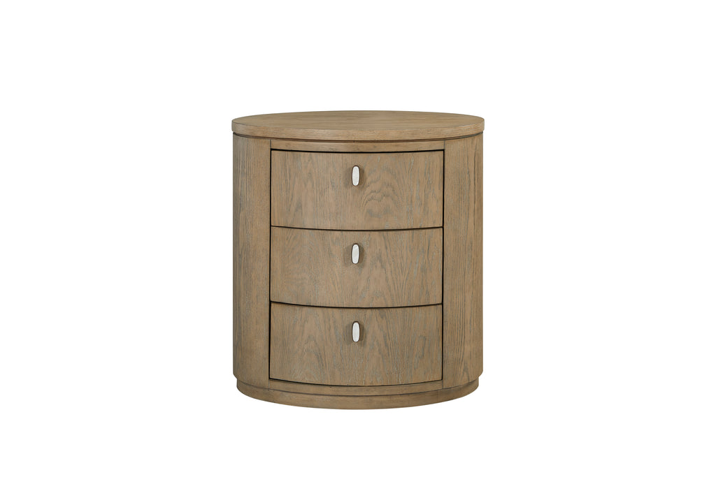 Oval Nightstand - Toffee Nightstands