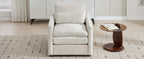 31.9' Cozy Upholstered Armchair Oversized Comfy Cloud Sofa Double Cushion Single Sofa Plush Cushion Armchair for Living Room, Beige