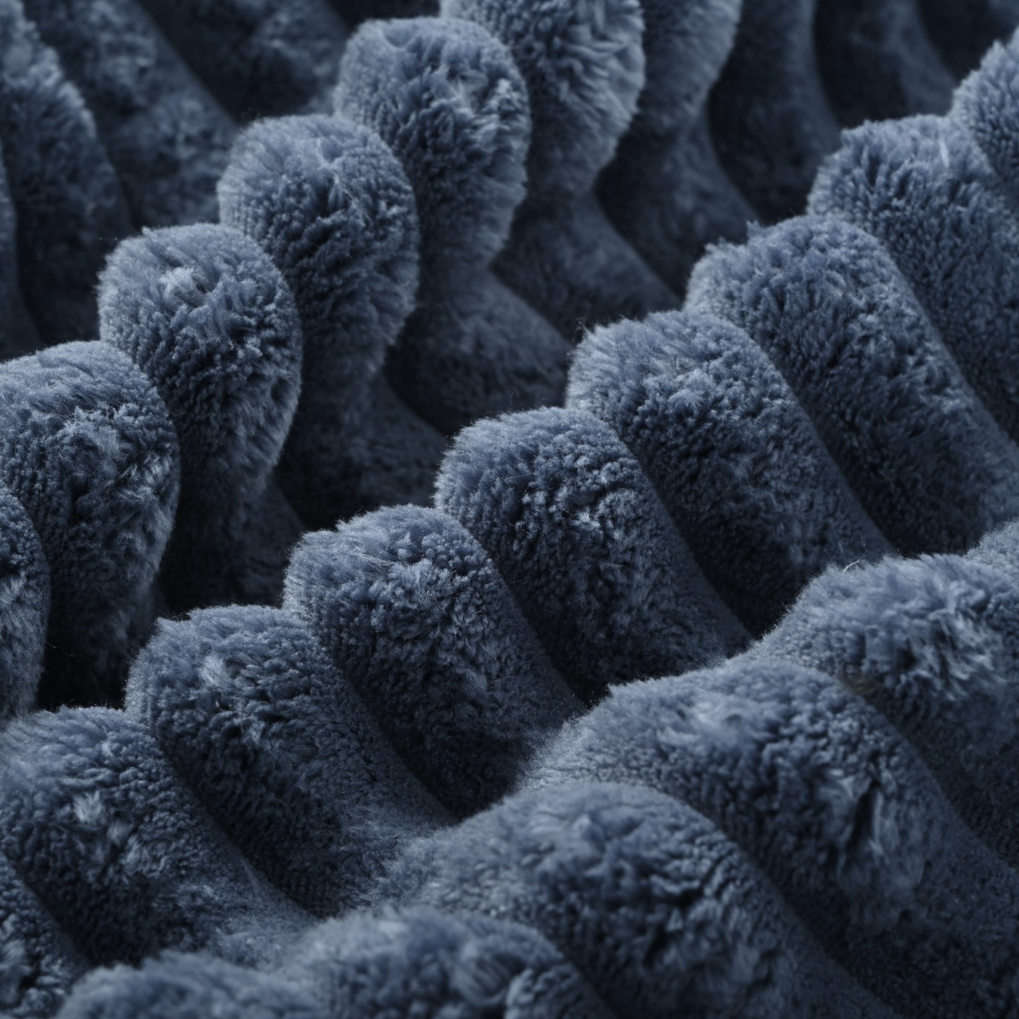 86.5 Oversized Loveseat Chaise Lounge Sectional Sofa Bed Corduroy Sleeper Sofa with Two USB Ports , Two Cup Holders and Two Throw Pillows for Living Room and Bedroom, Blue