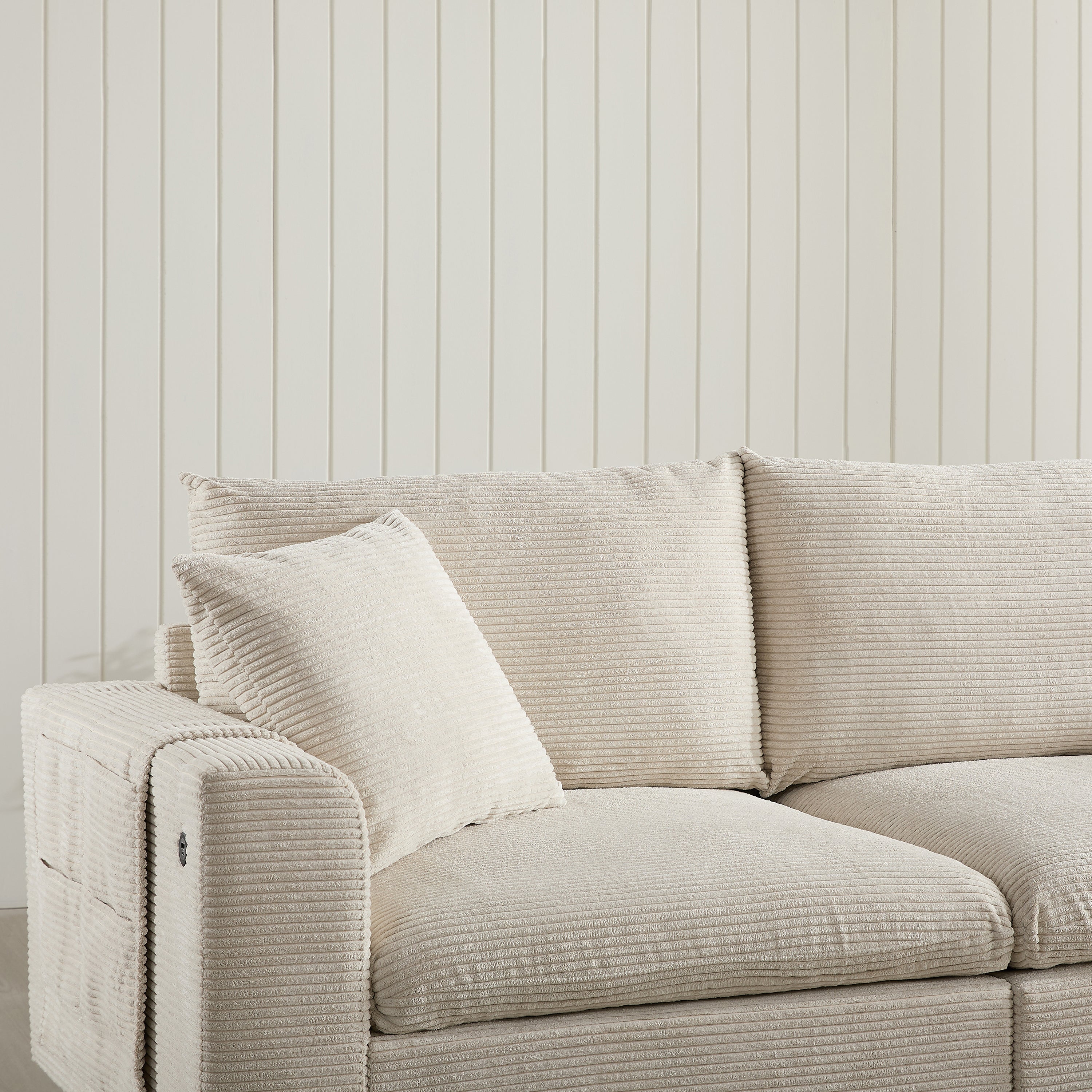 [VIDEO]140'' Oversized Modular Sectional Sofa with Movable Storage Ottoman and Console,Removable Storage Pockets,Cup Holder,Wide Seat,USB Charger,6 Seat U Shaped Chenille Couch for Living Room,2 Color