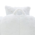 Giant Bean Bag Chair withFootstool, Oversized Bean Bag for Adults and Kids, Faux Fur Shell-Shaped Large Chair with Filler, Stuffed Big Accent Sofa, Floor Sofa for Gaming,Reading Living Room Bedroom - Groovy Boardz