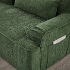 Chenille L-Shape Luxury Sectional Oversized Sofa,Mnimalist Design,Comfy Sleeper Couch for Living Room,Apartment&Reception Spaces,No Assembly Required Sectional Sofa