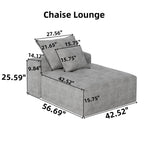 Modern Oversized Modular Sectional Sofa,Sparkling Chenille Fabric Soft Cushion Sofa with 6 Pillows,6 PCS DIY Combination Tufted Sofa,No Assembly Required,BLUE