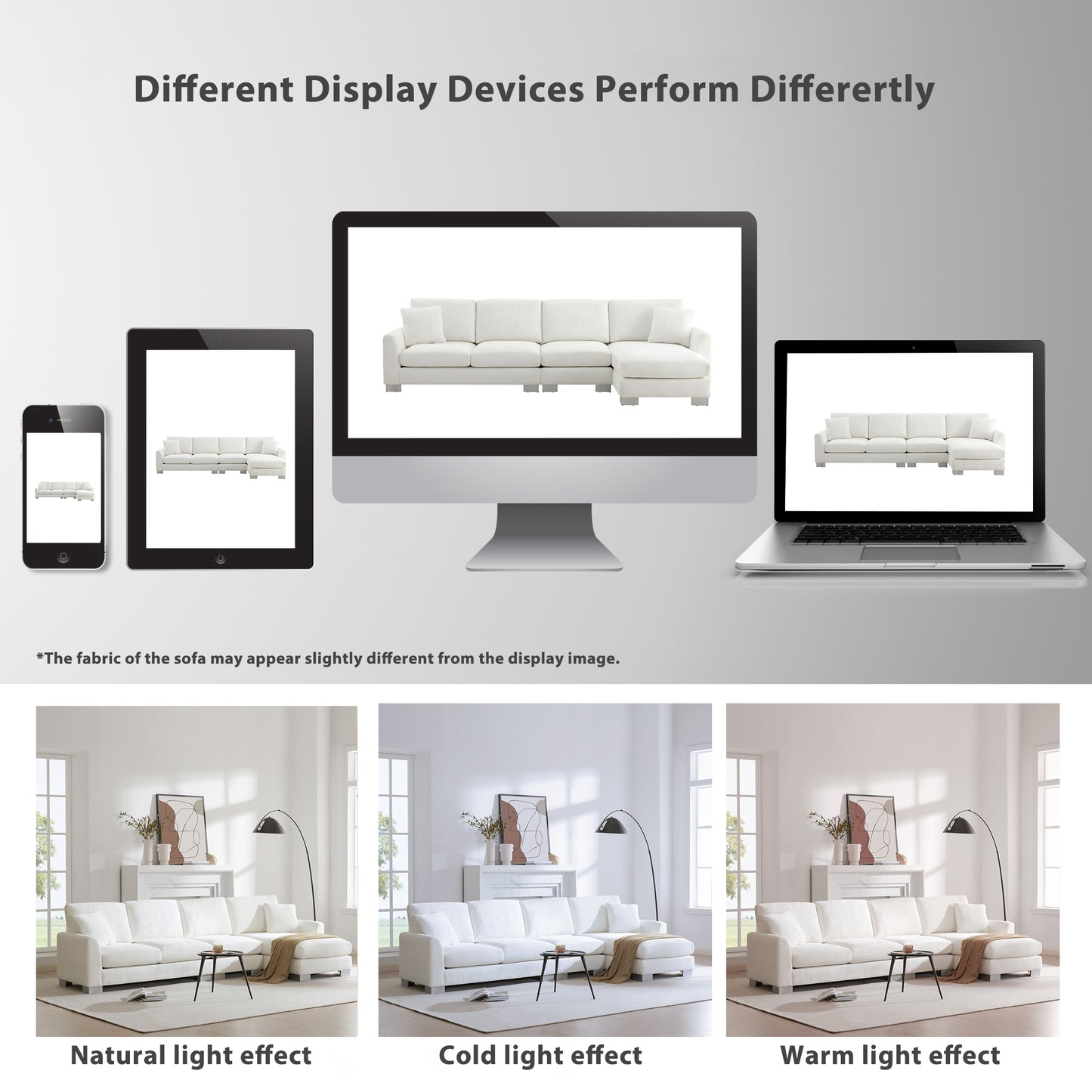 [VIDEO provided] [New] 119*55" Modern Oversized Sectional Sofa,L-shaped Luxury Couch Set with 2 Free pillows,5-seat Chenille Indoor Furniture with Chaise for Living Room,Apartment,Office,2 Colors