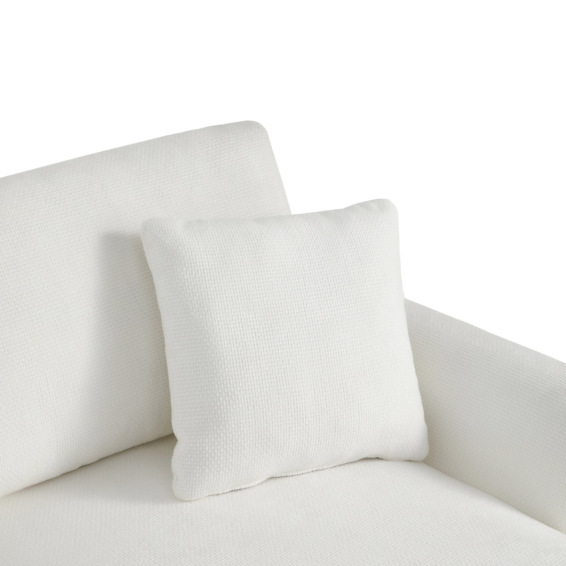 [VIDEO provided] [New] 119*55" Modern Oversized Sectional Sofa,L-shaped Luxury Couch Set with 2 Free pillows,5-seat Chenille Indoor Furniture with Chaise for Living Room,Apartment,Office,2 Colors