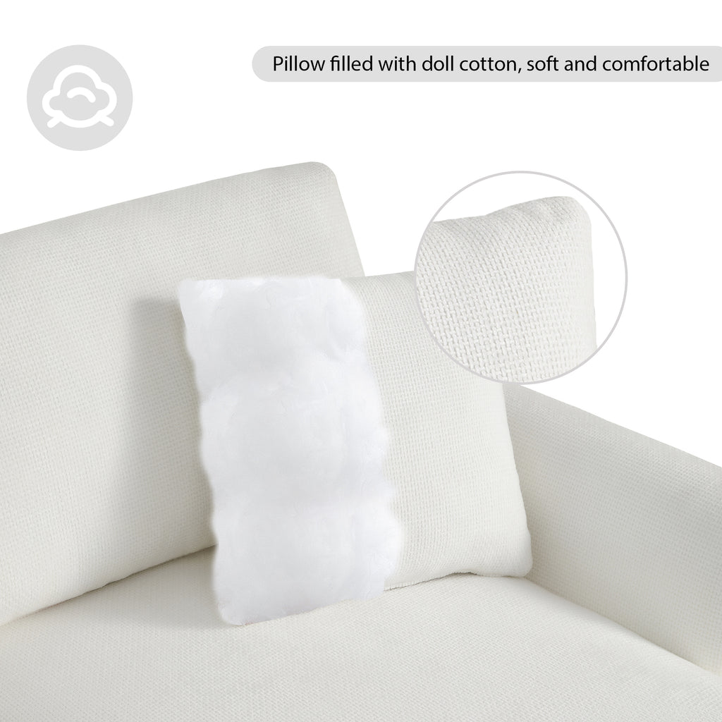 [VIDEO provided] [New] 119*55" Modern Oversized Sectional Sofa,L-shaped Luxury Couch Set with 2 Free pillows,5-seat Chenille Indoor Furniture with Chaise for Living Room,Apartment,Office,2 Colors