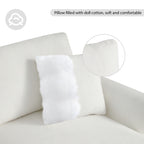 [VIDEO provided] [New] 119*55" Modern Oversized Sectional Sofa,L-shaped Luxury Couch Set with 2 Free pillows,5-seat Chenille Indoor Furniture with Chaise for Living Room,Apartment,Office,2 Colors