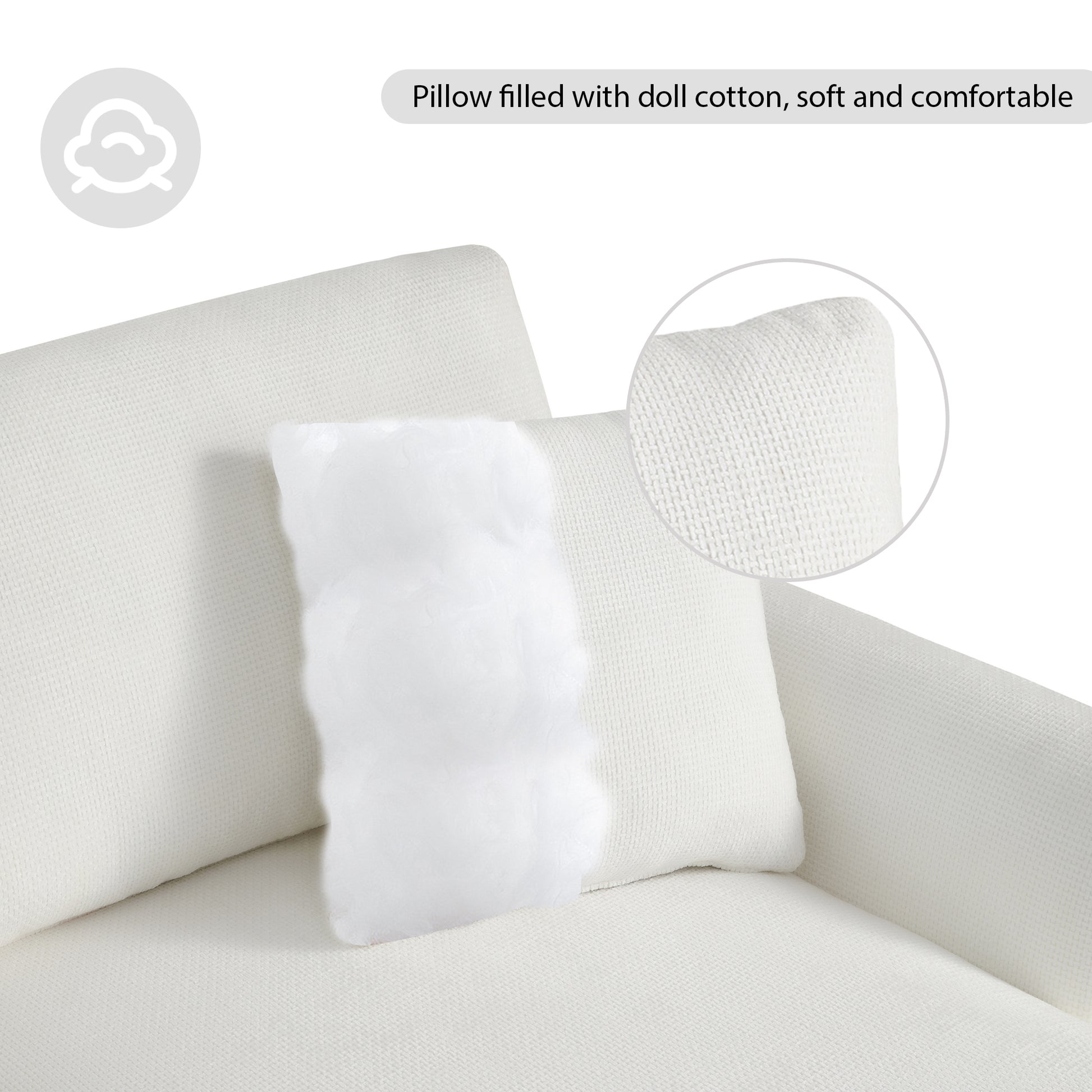 [VIDEO provided] [New] 119*55" Modern Oversized Sectional Sofa,L-shaped Luxury Couch Set with 2 Free pillows,5-seat Chenille Indoor Furniture with Chaise for Living Room,Apartment,Office,2 Colors