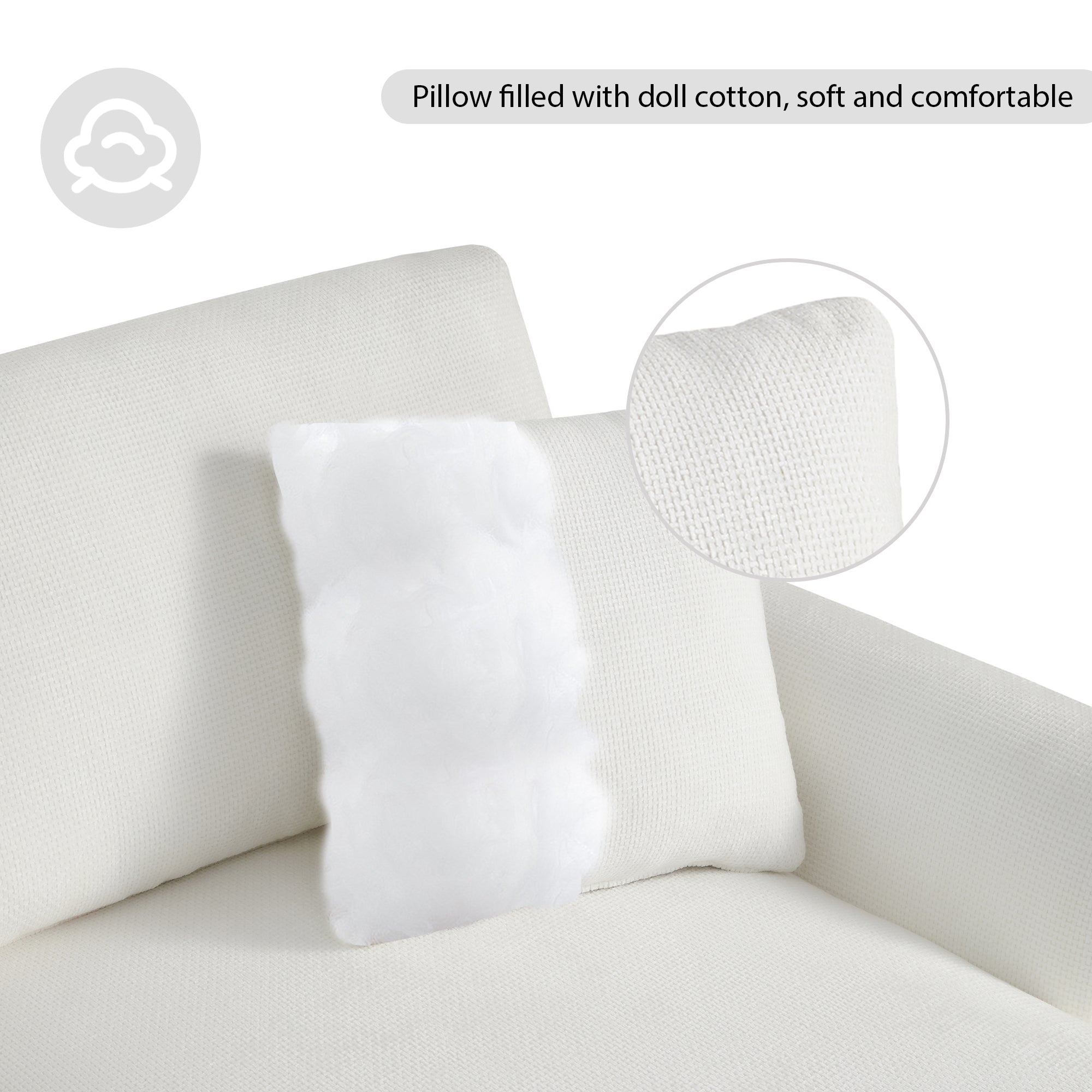 [VIDEO provided] [New] 119*55" Modern Oversized Sectional Sofa,L-shaped Luxury Couch Set with 2 Free pillows,5-seat Chenille Indoor Furniture with Chaise for Living Room,Apartment,Office,2 Colors