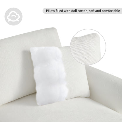 [VIDEO provided] [New] 119*55" Modern Oversized Sectional Sofa,L-shaped Luxury Couch Set with 2 Free pillows,5-seat Chenille Indoor Furniture with Chaise for Living Room,Apartment,Office,2 Colors