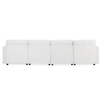 Modern Oversized Sectional Sofa, U-Shape Modular Sectional Couch w/ Storage, 123 Convertible Sofa w/ Ottomans, 6-Seater Sectional Chaise for Living Room, White Chenille