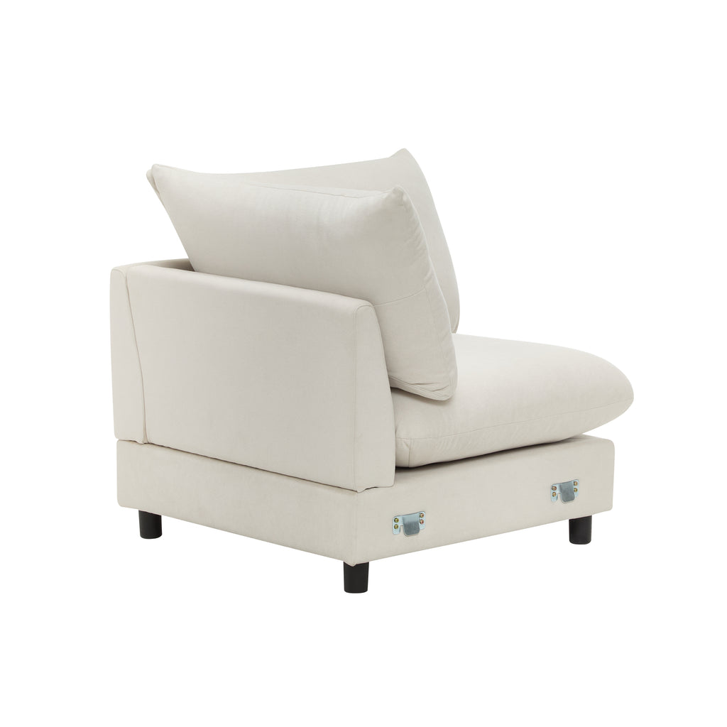 130 in. oversize 5-Piece L Shaped Modular Free Combination Sectional Sofa Couch with Ottoman for Living Room and Spacious Space Sectional Sofa