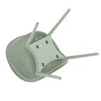 Two-piece durable single chair with mesh hollow-out design, light green, 21.26*23.23*30.91 (in), Polypropylene