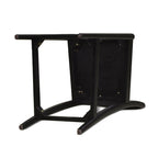 Panama 26.5' Curved Back Cane Rattan Counter Stool, Set of 2, Ebony Black Boucle