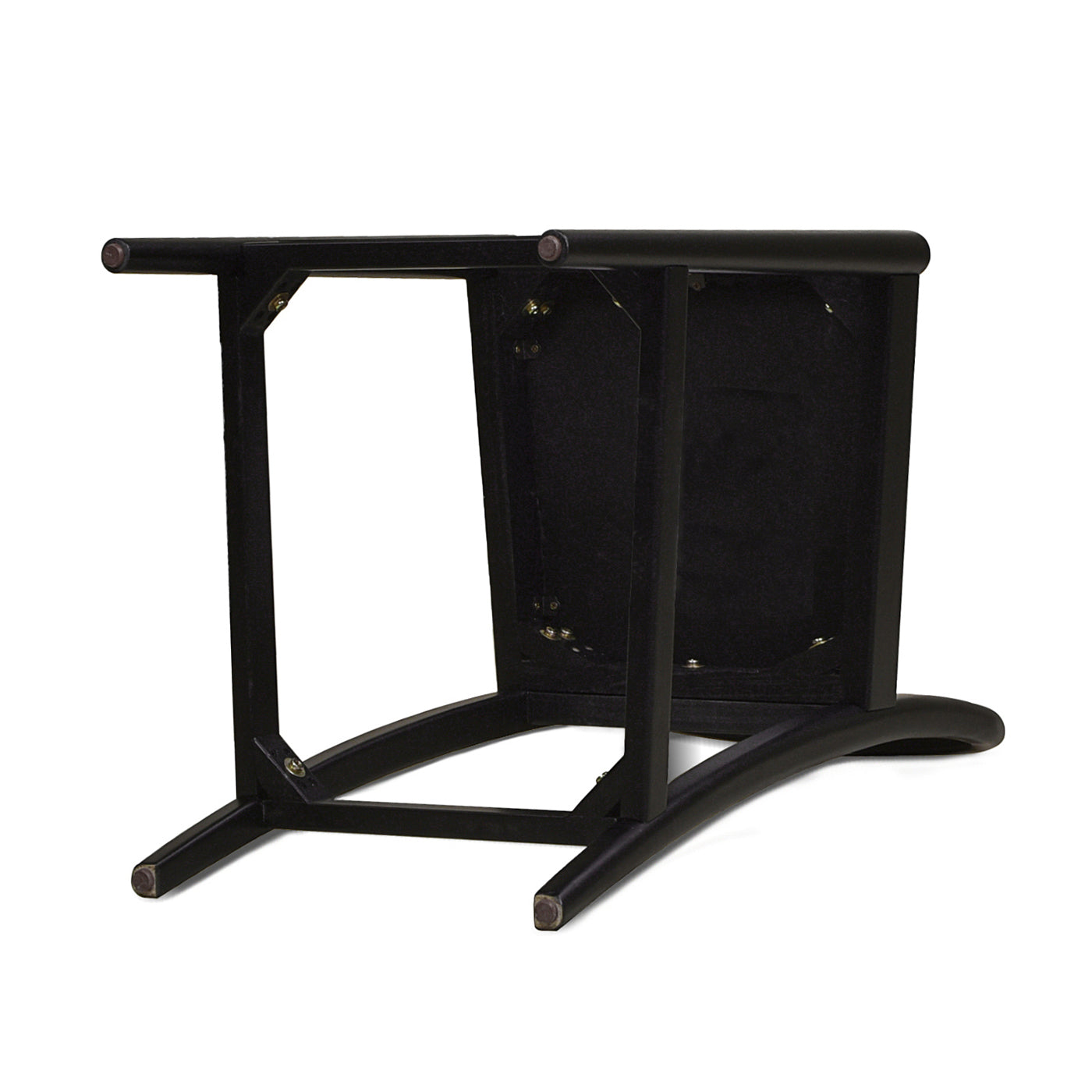 Panama 26.5' Curved Back Cane Rattan Counter Stool, Set of 2, Ebony Black Boucle