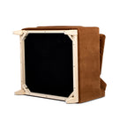 Pasadena 36' Wide Modern Farmhouse Accent Arm Chair, Burnt Orange Performance Velvet Accent Chair