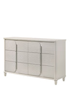 Laveda Pearl White Finish 6-Drawer Dresser Dresser