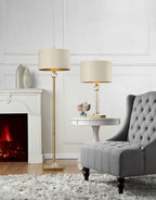 63.25-Inch Perspicio Solid Crystal Orb Gold Column Floor Lamp - Groovy Boardz