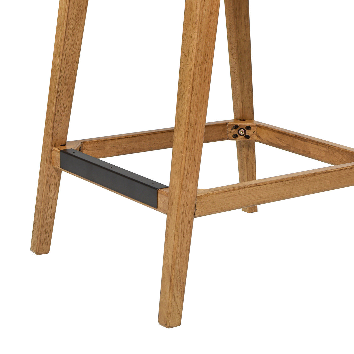 Pierre 26' Farmhouse Saddle Kitchen Island Counter Stool with Back, Sunkissed Beige Leather & Natural Wood