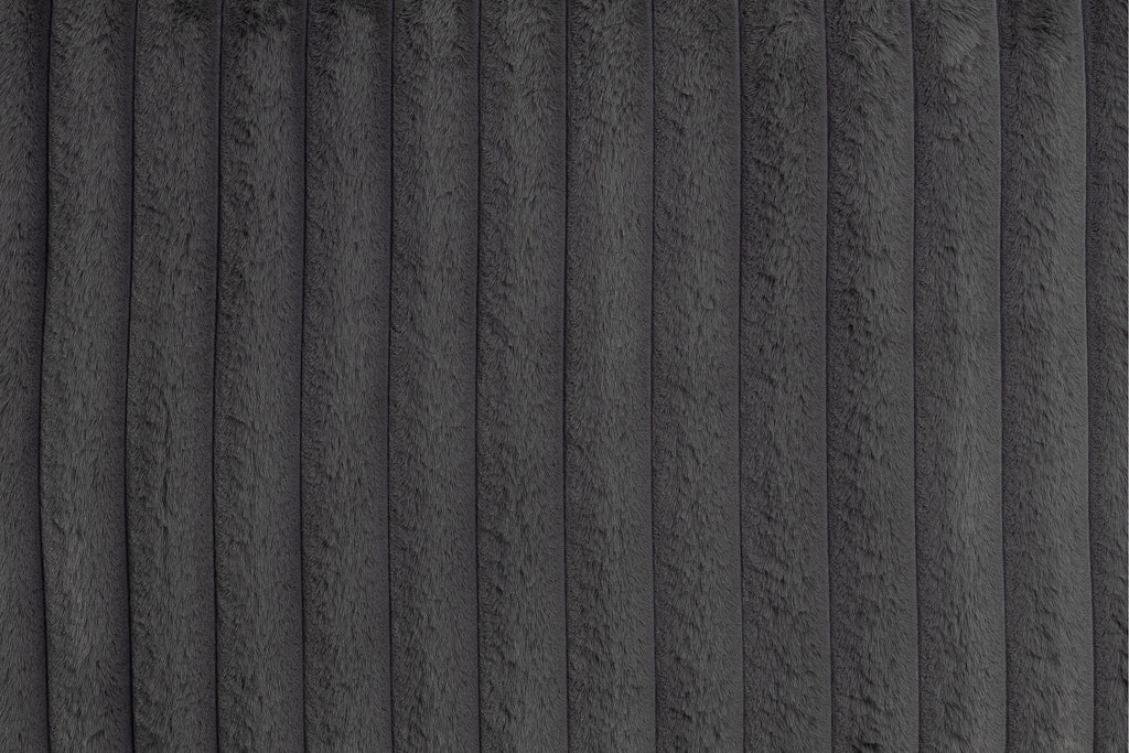 Elegant 4-Pc Sectional Set Dark Gray One Arm Loveseat Corner Wedge Armless Chair Corduroy Upholstered L-Shaped Plush Couch