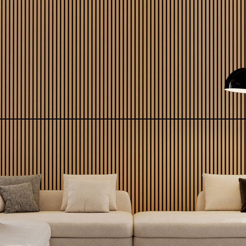Premium 3D Fluted Wood Slat Acoustic Panels for Walls.