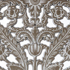 2 PCS Botanical Panel Distressed Carved Wood Wall Decor Set Wall Decor