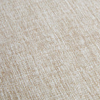 Cane Armchair with Natural Wood Finish and High-Density Foam in Cream Polyester Accent Chair