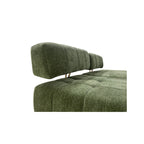 WKS3 Piano key combination sofa, 2 single seats plus 1 luxury cloth sofa, Green Sectional Sofa
