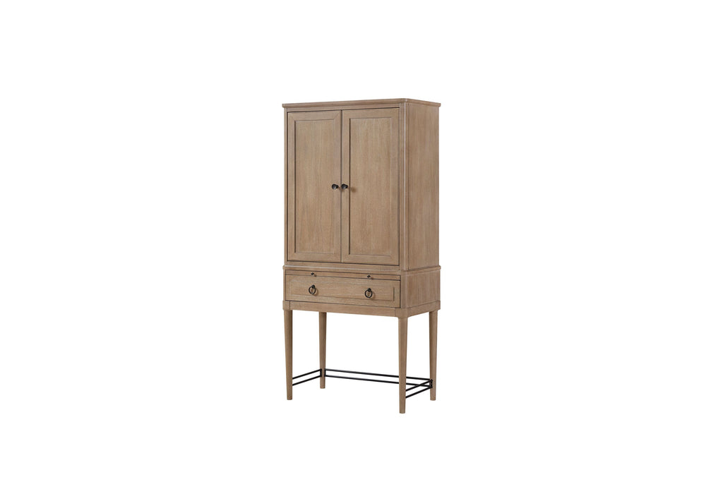 Bar Cabinet in Sand Colored Finish