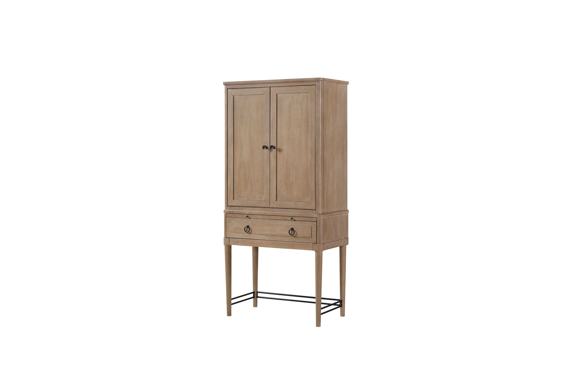 Bar Cabinet in Sand Colored Finish