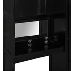 Queen Size Murphy Bed with Desk, Vanity and Cabinets, Espresso(OLD SKU: N820S00057P) Bed Frame
