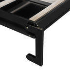 Queen Size Murphy Bed with Desk, Vanity and Cabinets, Espresso(OLD SKU: N820S00057P) Bed Frame