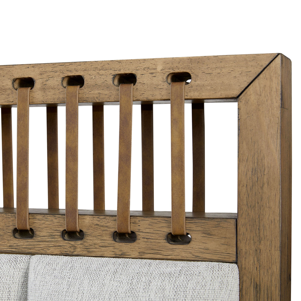 Queen Upholstered and Strap Panel Bed