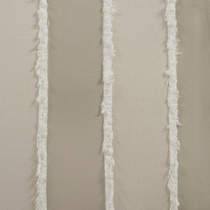 3 Piece Striped Cotton Duvet Cover Set